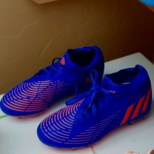 Adidas Predator Blue and Orange Soccer Cleats